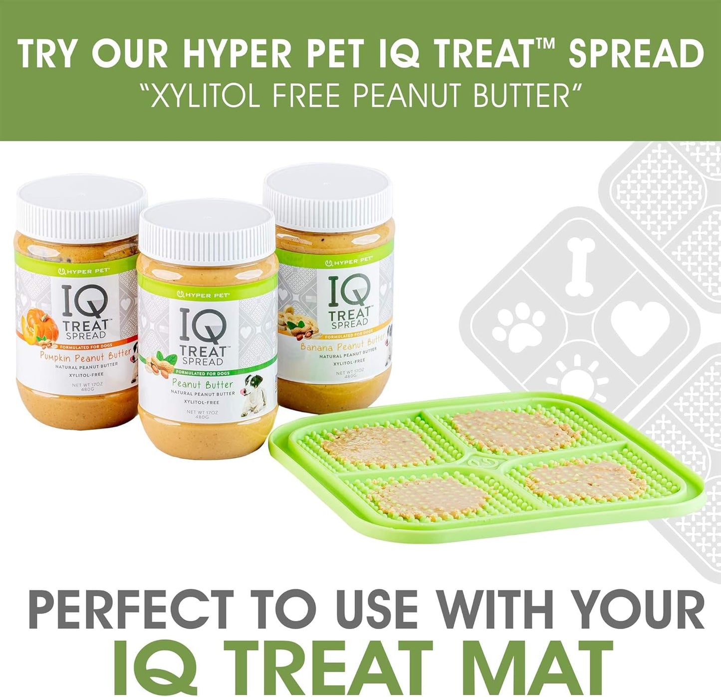 IQ Treat Lick Mat for Dogs, Dog Slow Feeder & Cat Lick Mats | Great Alternative to Slow Feeder Dog Bowls & Cat Slow Feeders | Perfect Dog Licking Mat, Cat Puzzle Feeder & Dog Enrichment Toys