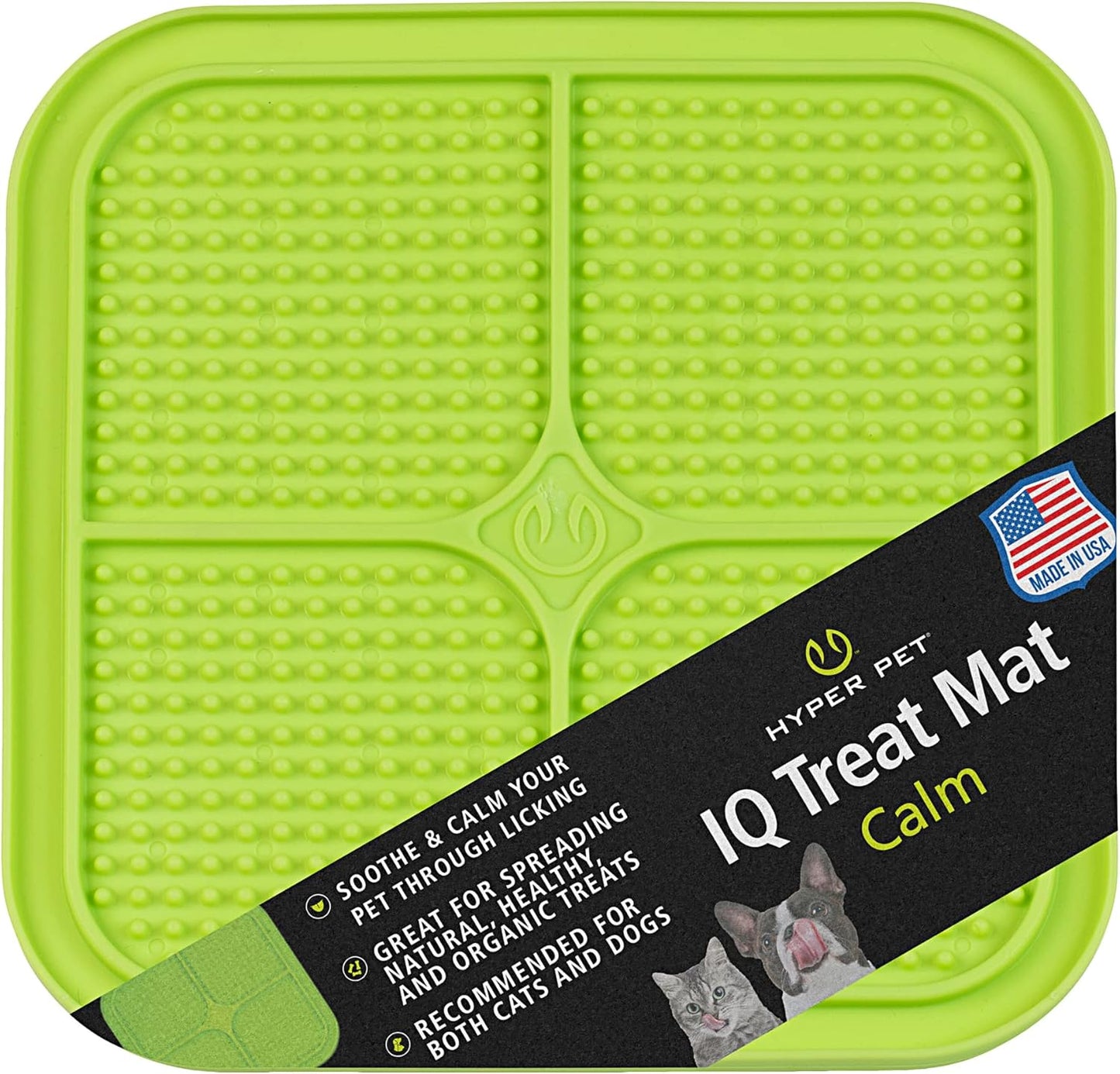 IQ Treat Lick Mat for Dogs, Dog Slow Feeder & Cat Lick Mats | Great Alternative to Slow Feeder Dog Bowls & Cat Slow Feeders | Perfect Dog Licking Mat, Cat Puzzle Feeder & Dog Enrichment Toys