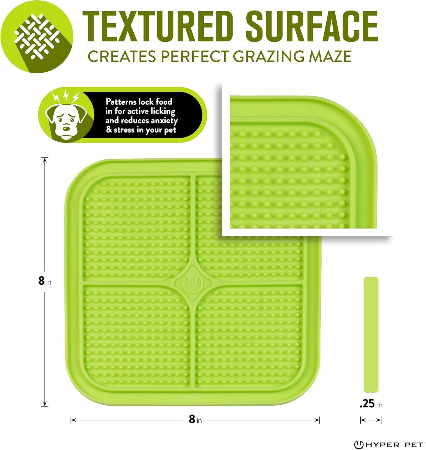 IQ Treat Lick Mat for Dogs, Dog Slow Feeder & Cat Lick Mats | Great Alternative to Slow Feeder Dog Bowls & Cat Slow Feeders | Perfect Dog Licking Mat, Cat Puzzle Feeder & Dog Enrichment Toys